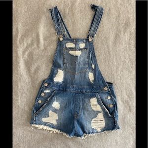 Hudson Blue Jean Short Overalls